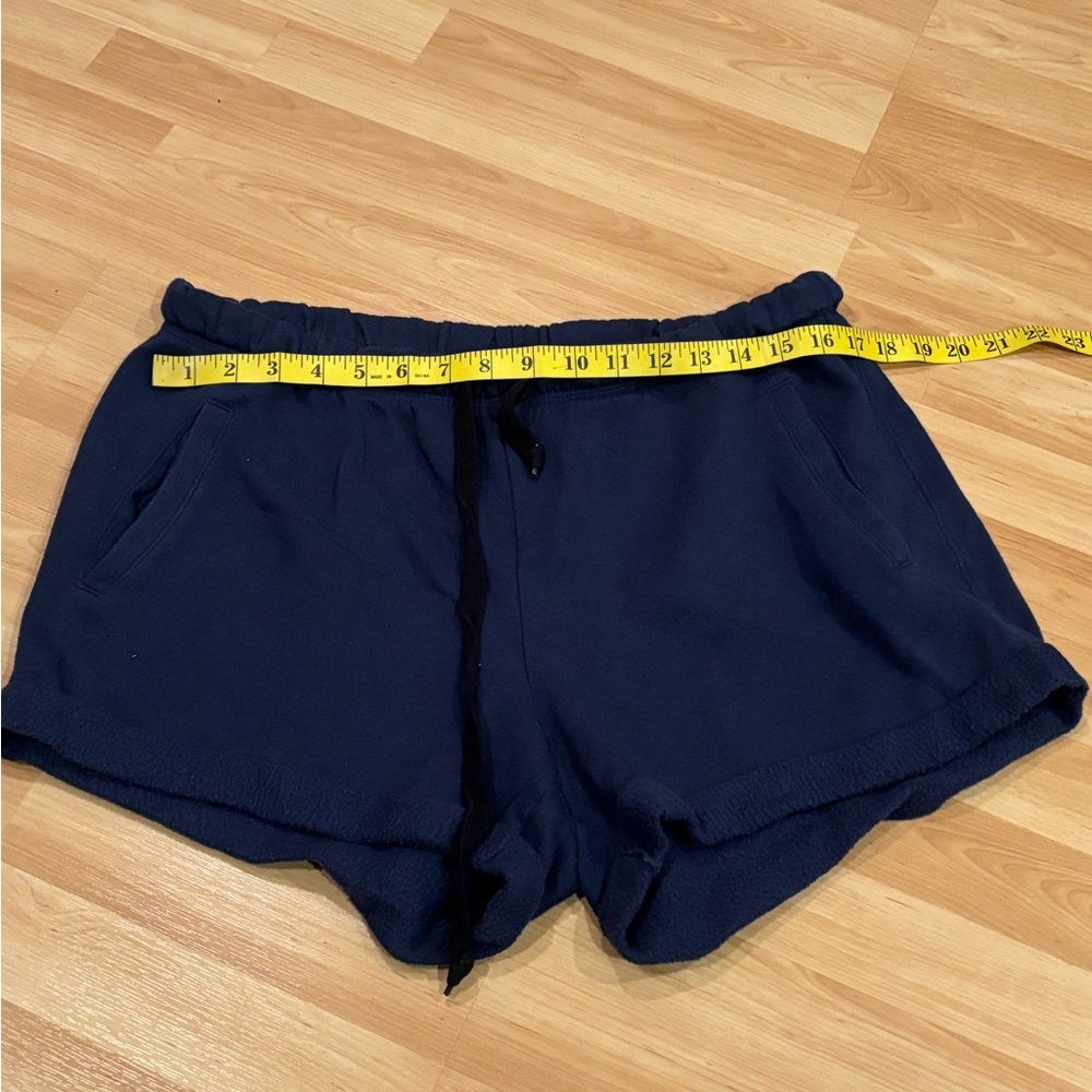 PINK Navy Blue Jogger‎ Shorts - Picture 4 of 4